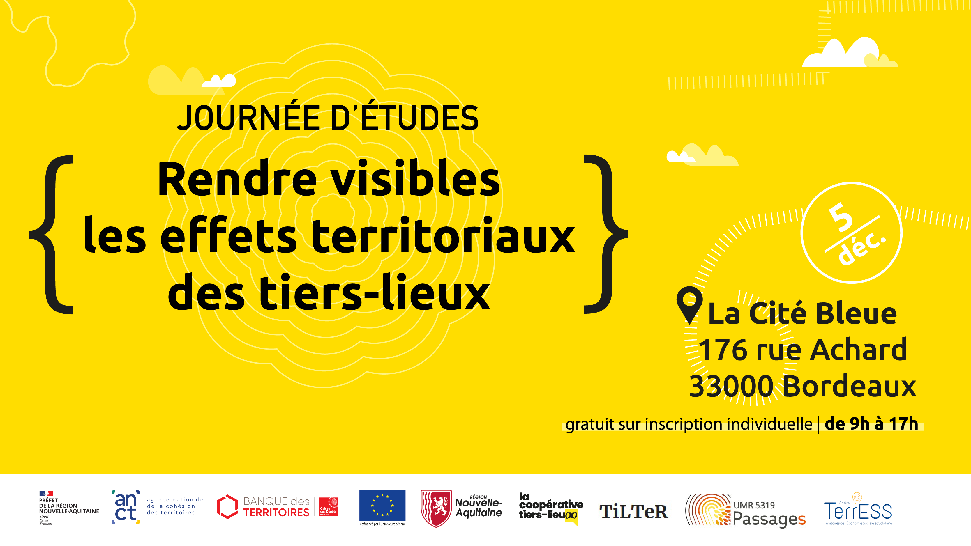 Journée d’étude “Rendre visible les effets territoriaux des tiers-lieux” | 05.12.2024 à Bordeaux